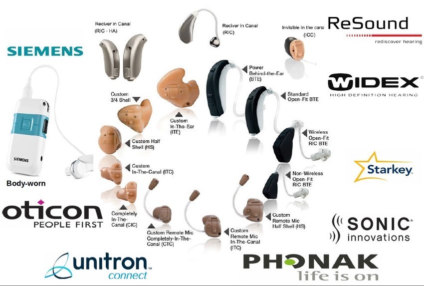 Brands of Hearing Aids We Provide